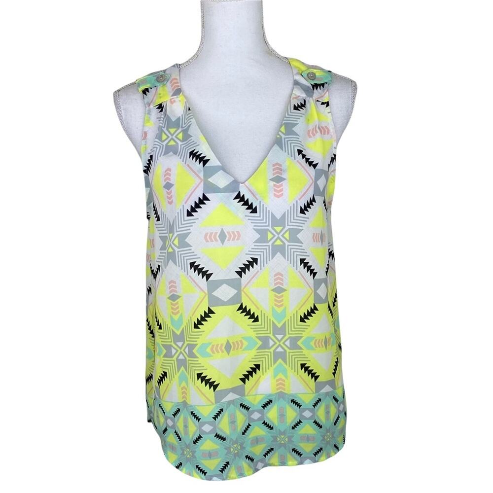Stitch Fix Alice Blue‎ Women's Top Ivory Size M Southwest Sleeveless
